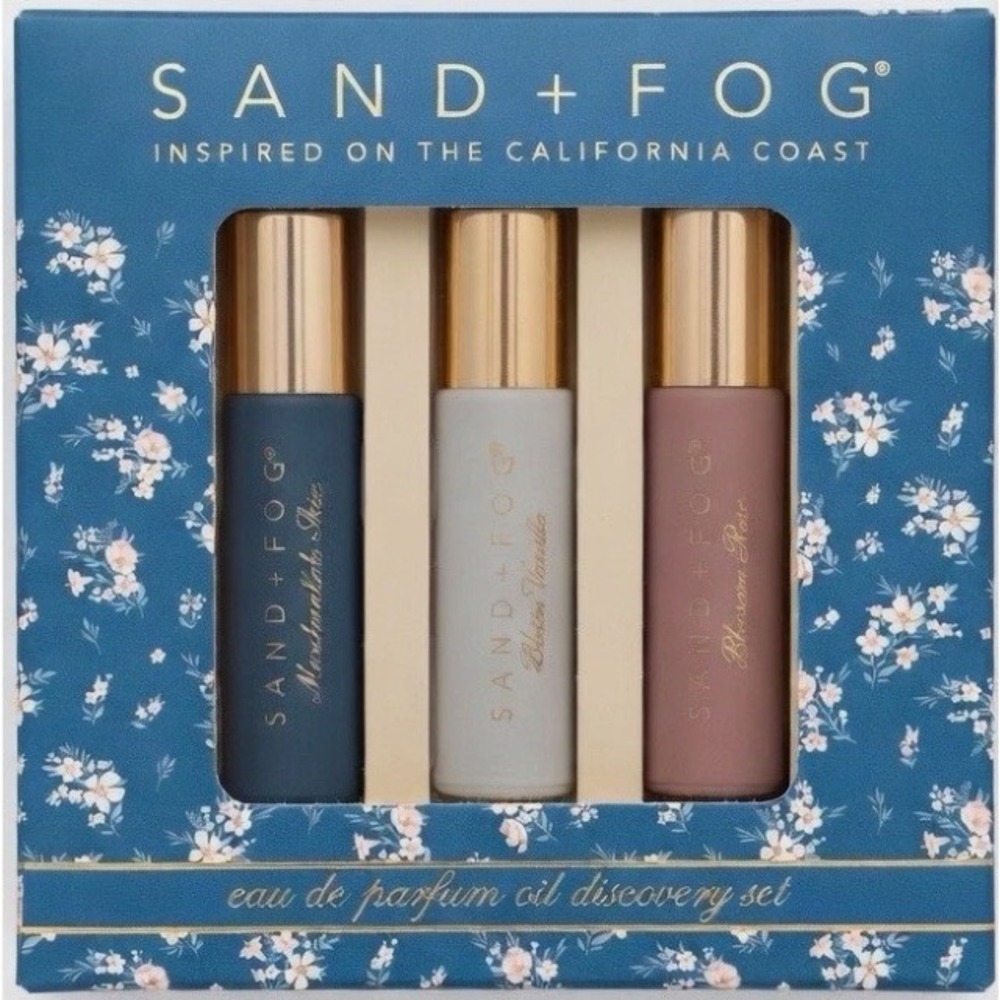 Sand + Fog EDP Oil Rollerballs in Marshmallow Skies,White Vanilla,Sweet Rose